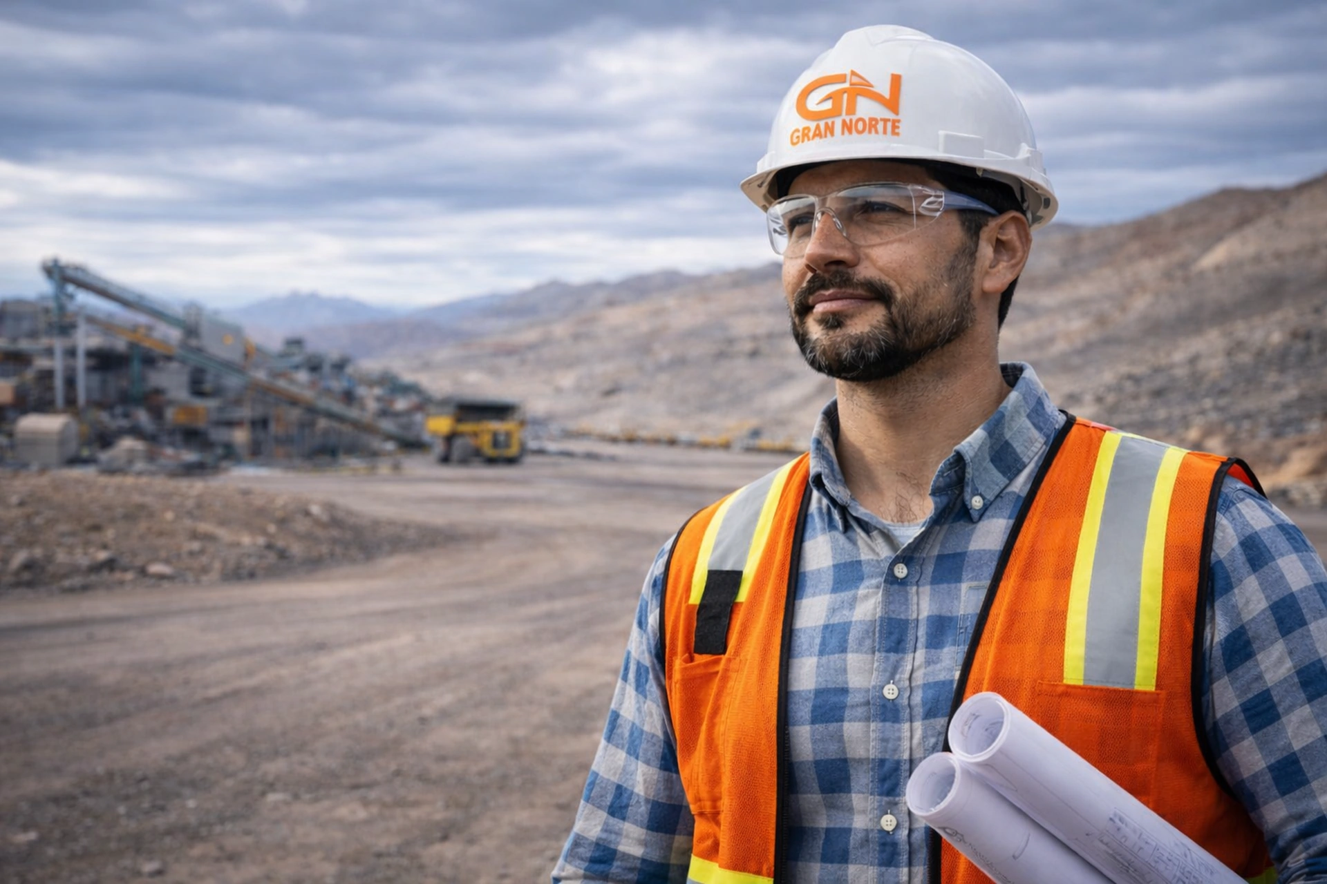 Profesional de Gran Norte en entorno industrial